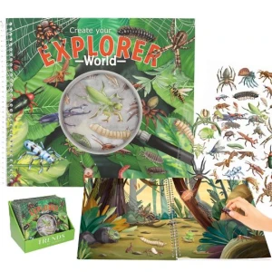 Książka z naklejkami świat owadów Explorer Stickerworld