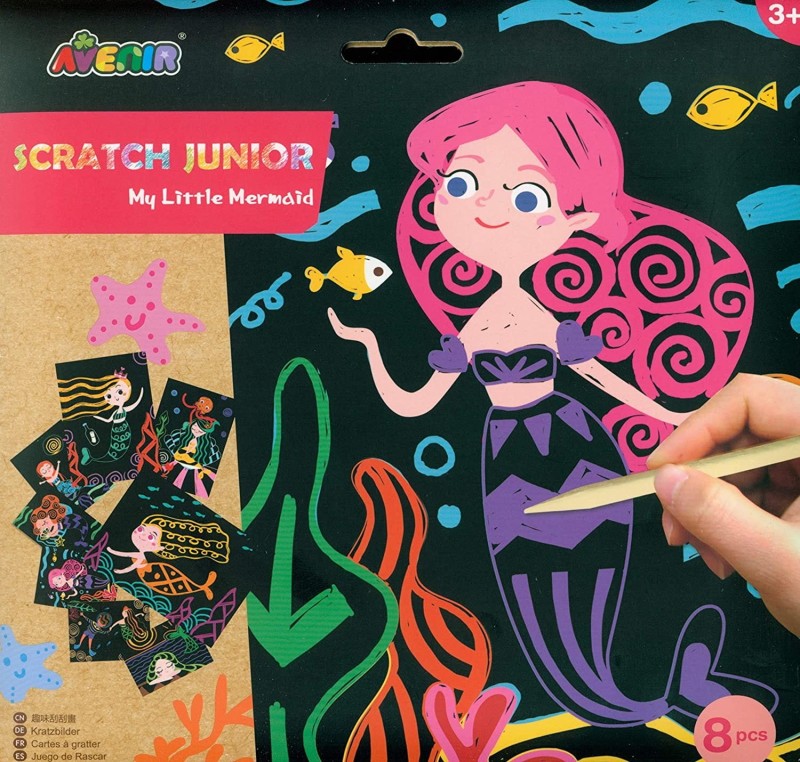 Wydrapywanki Syrenka 8 szt. Scratch My Little Mermaid - Avenir