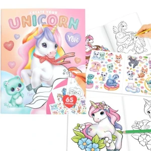 Kolorowanka z jednorożcami i naklejkami Ylvi Create Your Unicorn