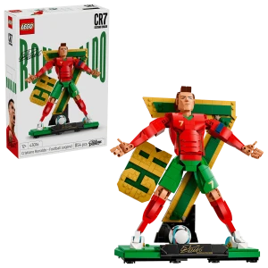 Lego 43016 Cristiano Ronaldo CR7 przewrotka SIUUU piłkarskie momenty Portugalia
