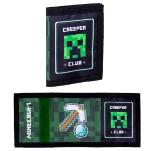 Portfel dziecięcy Minecraft Creepera na rzep