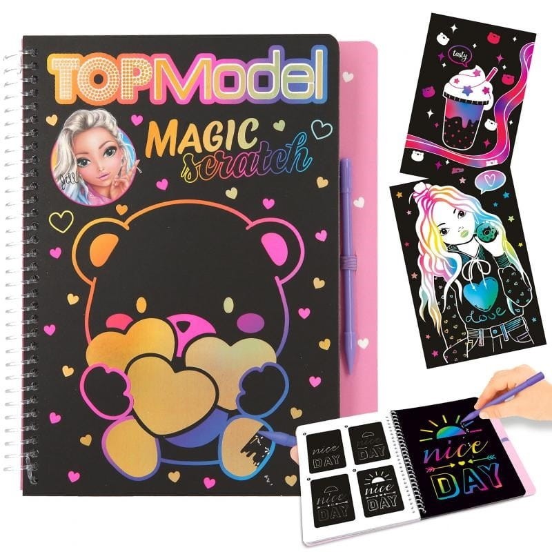 Zdrapywanki z Rysikiem Magic Scratch 20 str. - Top Model
