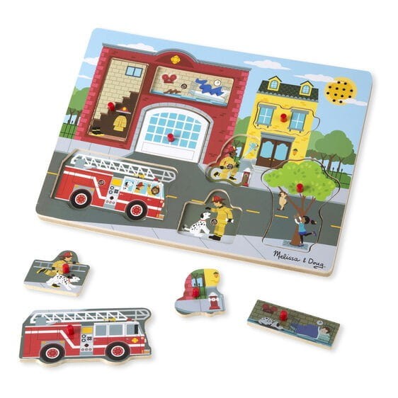 Puzzle Dźwiękowe Straż Pożarna - Melissa & Doug