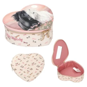 Miss Melody kosmetyczka pojemnik na biżuterię pudełko Konie Pony