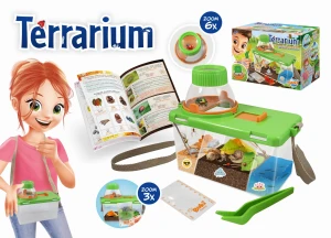 Terrarium domek do łapania i obserwacji robaków ślimaków z lupą BL034 BUKI