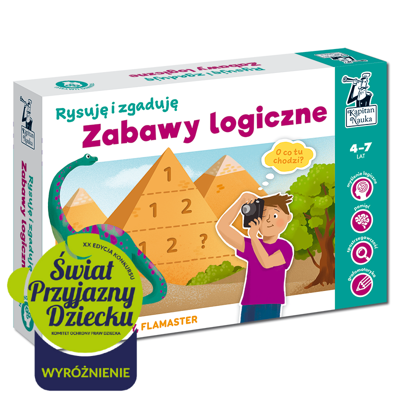 Zabawy logiczne. Rysuję i zgaduję - Kapitan Nauka