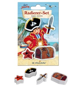 Gumki do mazania Piraci 4 szt. - Die Spiegelburg