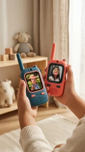 Walkie Talkie z wideo dla dzieci MOB krótkofalówki Video HD z efektami głosowymi i filtrami