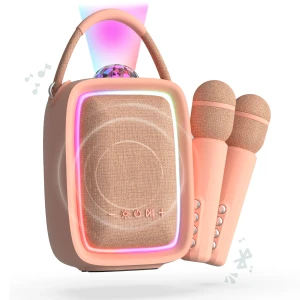 Karaoke dla dzieci z 2 mikrofonami i efektem Disco – głośnik Bluetooth MOB do śpiewania