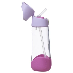 Butelka ze słomką 600 ml tritanowa, bidon Sugar Plum b.box