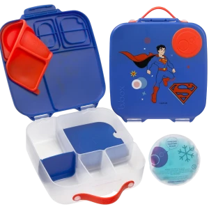 Lunchbox Superman b.box śniadaniówka z przegródkami i wkładem chłodzącym