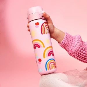 ION8 bidon ze stali nierdzewnej tęcze różowy 600 ml