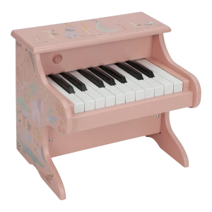 Little Dutch drewniane pianino dla dzieci różowe Safari Friends