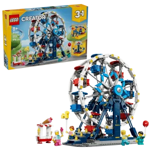 Lego 31389 Kultowy diabelski młyn Creator budka z lodami, atrakcja UFO z kasa biletowa lub karuzela
