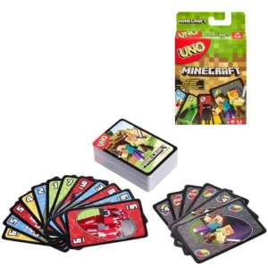UNO Minecraft gra karciana karty Mattel