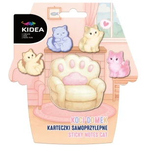 Karteczki samoprzylepne Koci Domek KIDEA – kolorowe zakładki i notatki