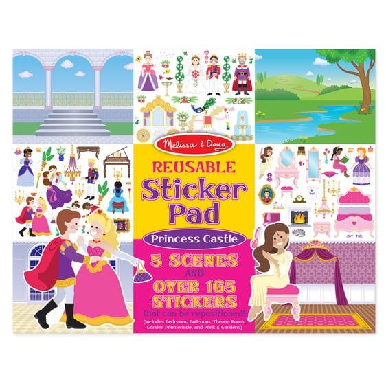 Wielorazowe Naklejki Zamek Księżniczek - Melissa & Doug