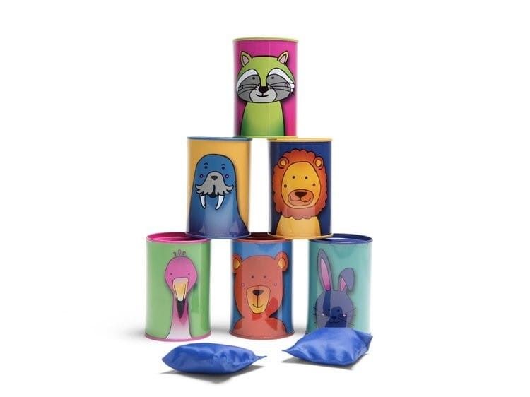 Rzucanie do Celu Strącanie Puszek Tin Throwing Animals - Bs Toys