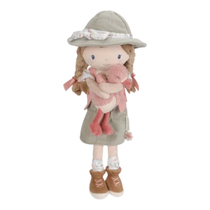 Laleczka Rosa 35 cm z flamingiem Safari Friends Little Dutch przytulanka miękka zabawka premium od narodzin