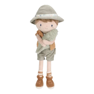 Lalka Jim 35cm z krokodylem Safari Little Dutch przytulanka