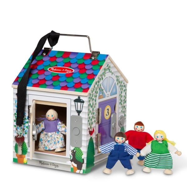 Domek Edukacyjny 4 Zamki, Kulczyki, Dzwoni, Laleczki - Melissa & Doug