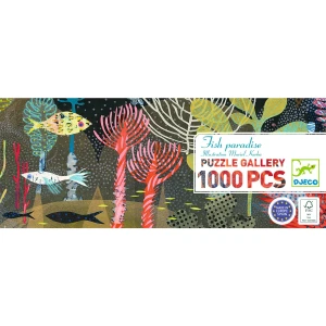 Puzzle Gallery Podwodny Raj 1000 elementów artystyczne Djeco DJ07694