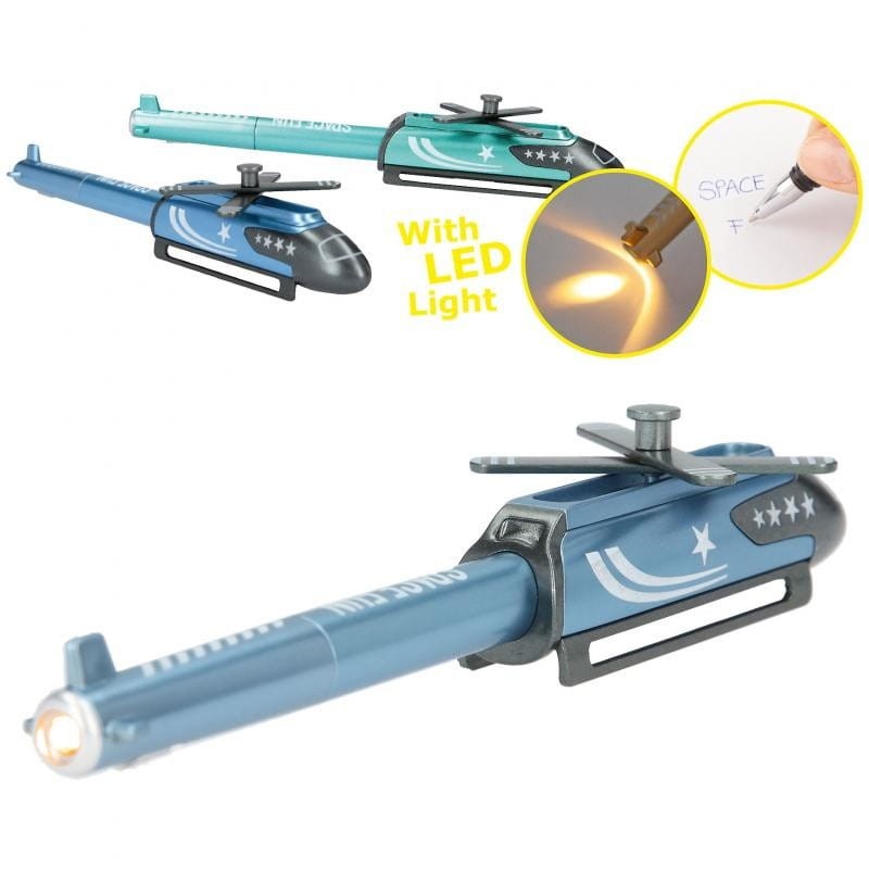 Długopis Helikopter z Latarką i Ruchomymi Elementami Monster Cars