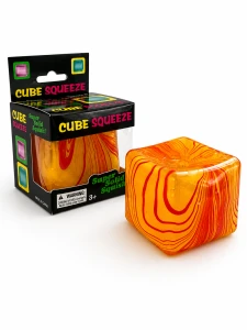 Nice Squeeze plastyczny gniotek kostka lodu marble pomarańczowy 1 szt.