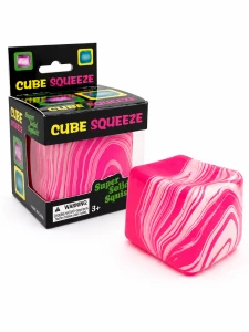 Nice Squeeze plastyczny gniotek kostka lodu marble różowy 1 szt.