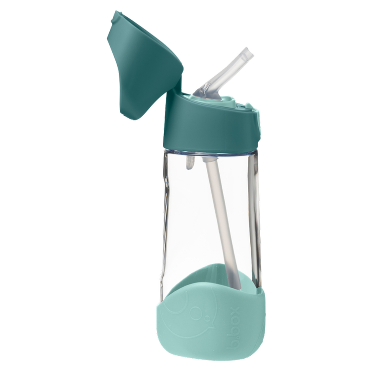 Butelka tritanowa ze słomką 450 ml Emerald Forest - B.box