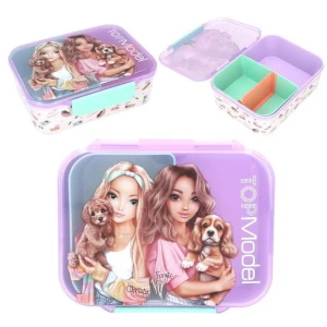 Śniadaniówka TOPModel SUNNY DOG z przegródkami – lunchbox 17 cm pojemnik na jedzenie do szkoły dla dziewczynki