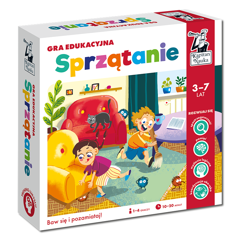 Sprzątanie. Gra edukacyjna - Kapitan Nauka