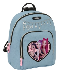Plecaczek K-POP Demon Hunters Denim z kieszeniami lekki 25 × 30 × 13 cm