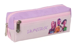 Piórnik 3-komorowy K-POP Demon Hunters saszetka kosmetyczka róż
