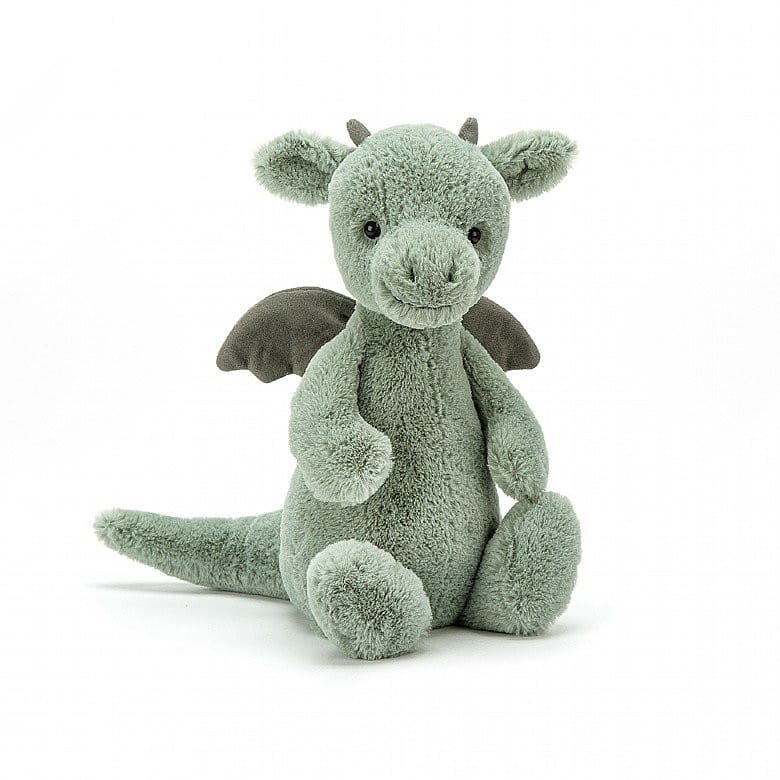 Maskotka Pluszowy Zielony Smok 18 cm Bashful Dragon - Jellycat