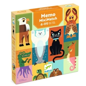 Djeco Gra pamięciowa memory zwierzęta MEMO MIX&MATCH DJ00828