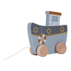 Statek ze sznurkiem do ciągnięcia -  Little Dutch
