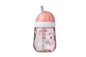 Kubek ze Słomą Mepal Mio 300 ml Flowers & Butterflies - Little Dutch