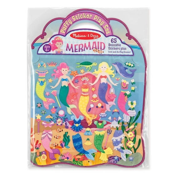 Wypukłe Naklejki Syrenki - Melissa & Doug