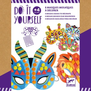 Maski Zwierząt DIY Zrób Ozdabiaj Samodzielnie z naklejkami Djeco