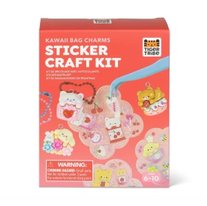 Tiger Tribe Zestaw Kreatywny zawieszki DIY naklejki Kawaii 3 szt.