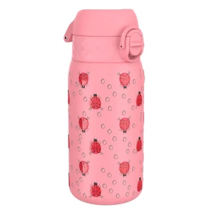 ION8 stalowa butelka dla dzieci z biedronkami 400 ml bidon, szczelny
