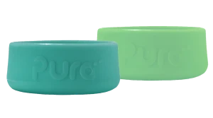 PURA silikonowe ochraniacze na butelkę 2 szt. pasują do 150ml, 260ml, 325ml mint-moss