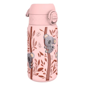 ION8 butelka termiczna dla dzieci Koala, podwójna ścianka, szczelna termos różowy 320 ml