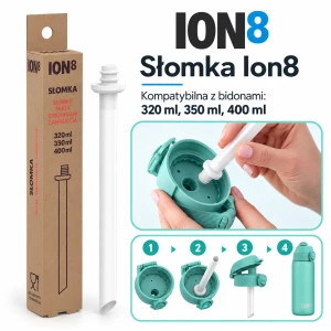 ION8 wymienna słomka do butelek bidonów 320, 350 i 400 ml