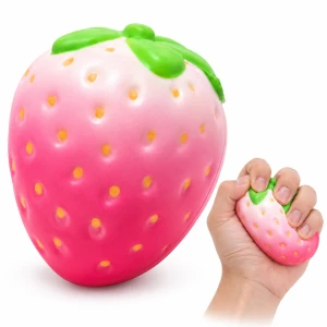 Gniotek Truskawka 8 cm Squishy sensoryczny antystresowy do ściskania