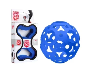 FOOOTY Składana piłka elastyczna niebieska konstrukcja 3D