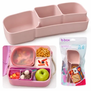 b.box silikonowy wkład do lunchboxa śniadaniówki z przegródkami Bento Tray
