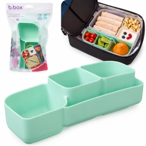 b.box silikonowy wkład do lunchboxa śniadaniówki z przegródkami Bento Tray Forest