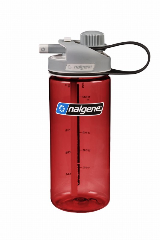 Butelka ze Słomką i Ustnikiem 2w1 Nalgene MultiDrink 590 ml Red